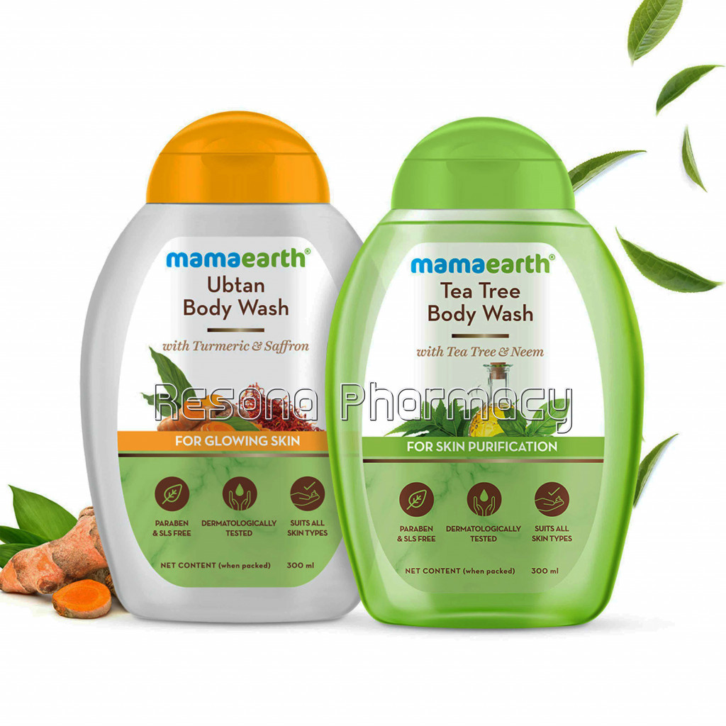 Ubtan Body Wash And Tea Tree Body Wash Combo