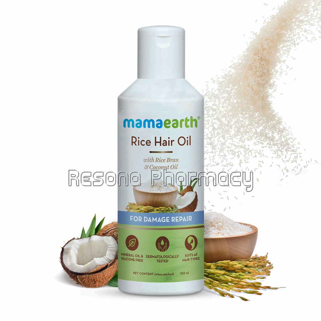 Rice Hair Oil With Rice Bran And Coconut Oil For Damage Repair – 150Ml