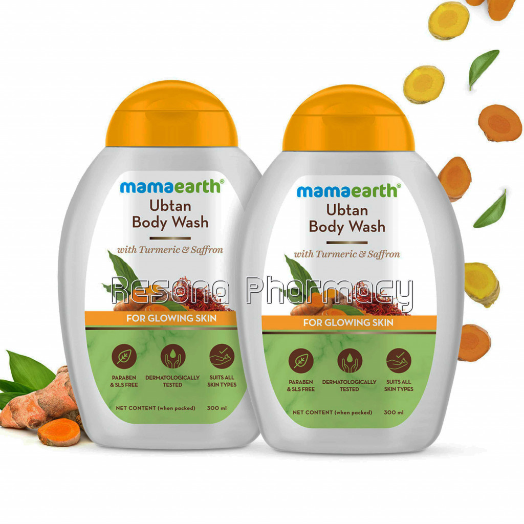 Ubtan Body Wash With Turmeric And Saffron For Glowing Skin – Pack Of 2
