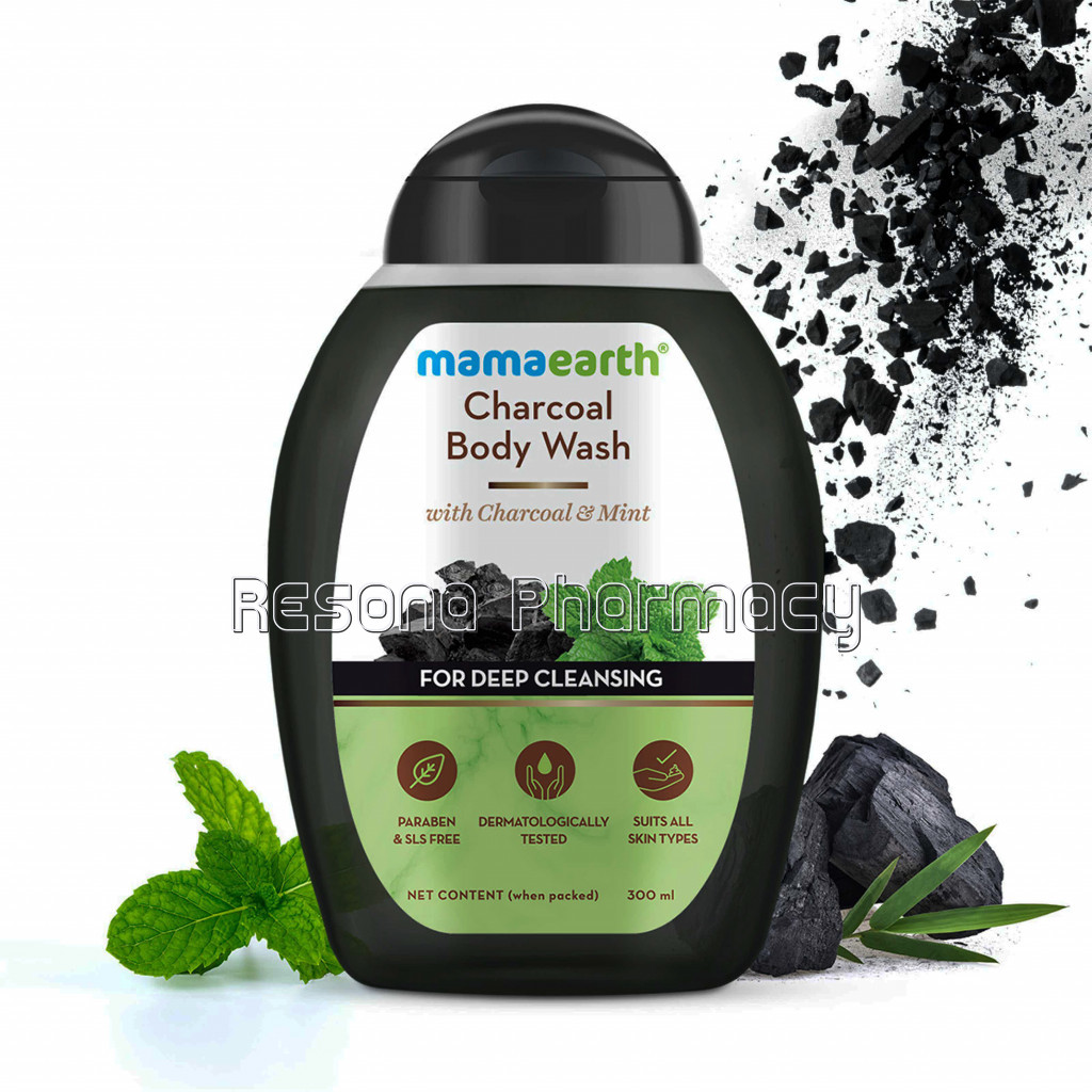 Charcoal Body Wash With Charcoal And Mint For Deep Cleansing – 300 Ml