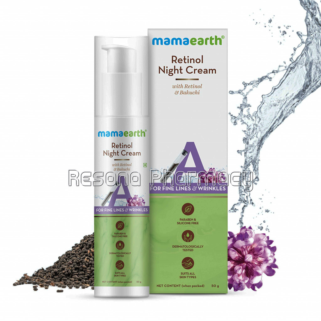Retinol Night Cream For Women With Retinol And Bakuchi For Anti Aging, Fine Lines And Wrinkles – 50Gm