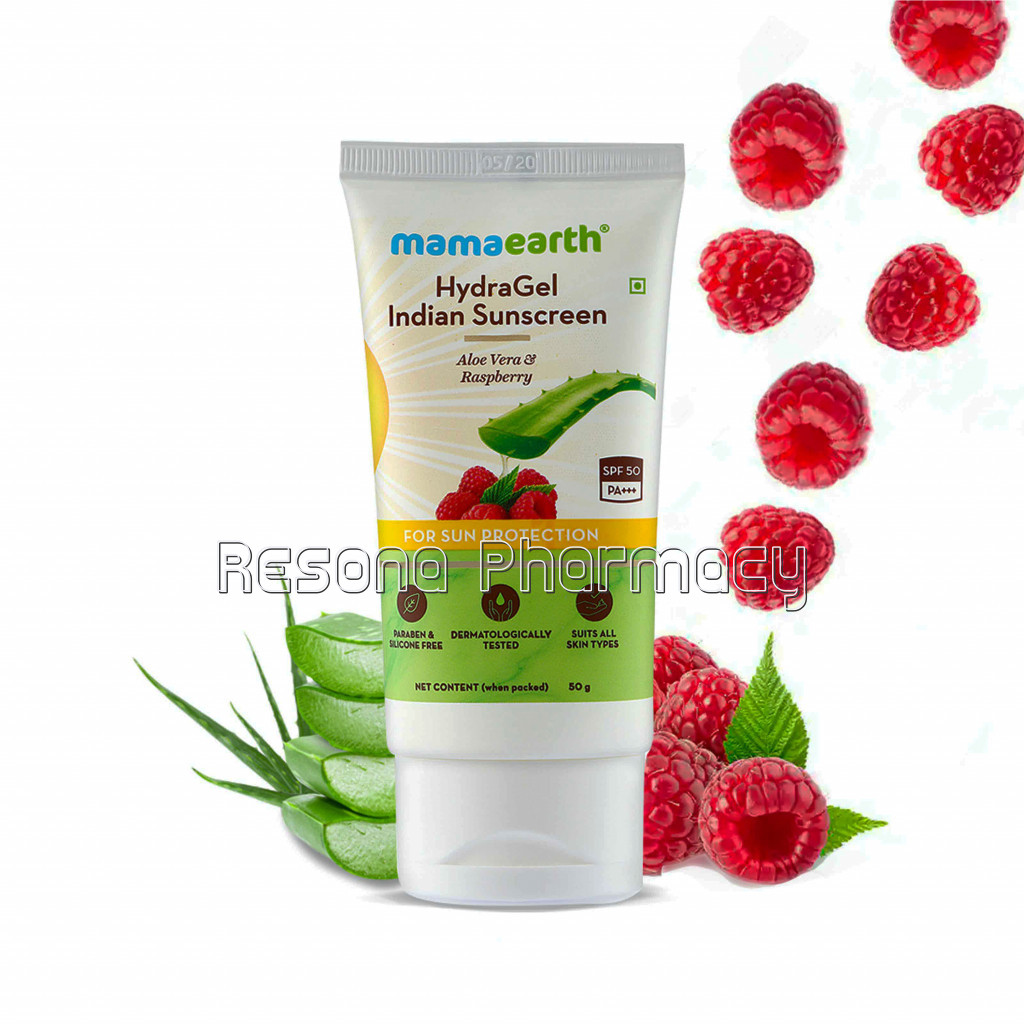 Hydragel Indian Sunscreen With Aloe Vera And Raspberry For Sun Protection   50 Gm