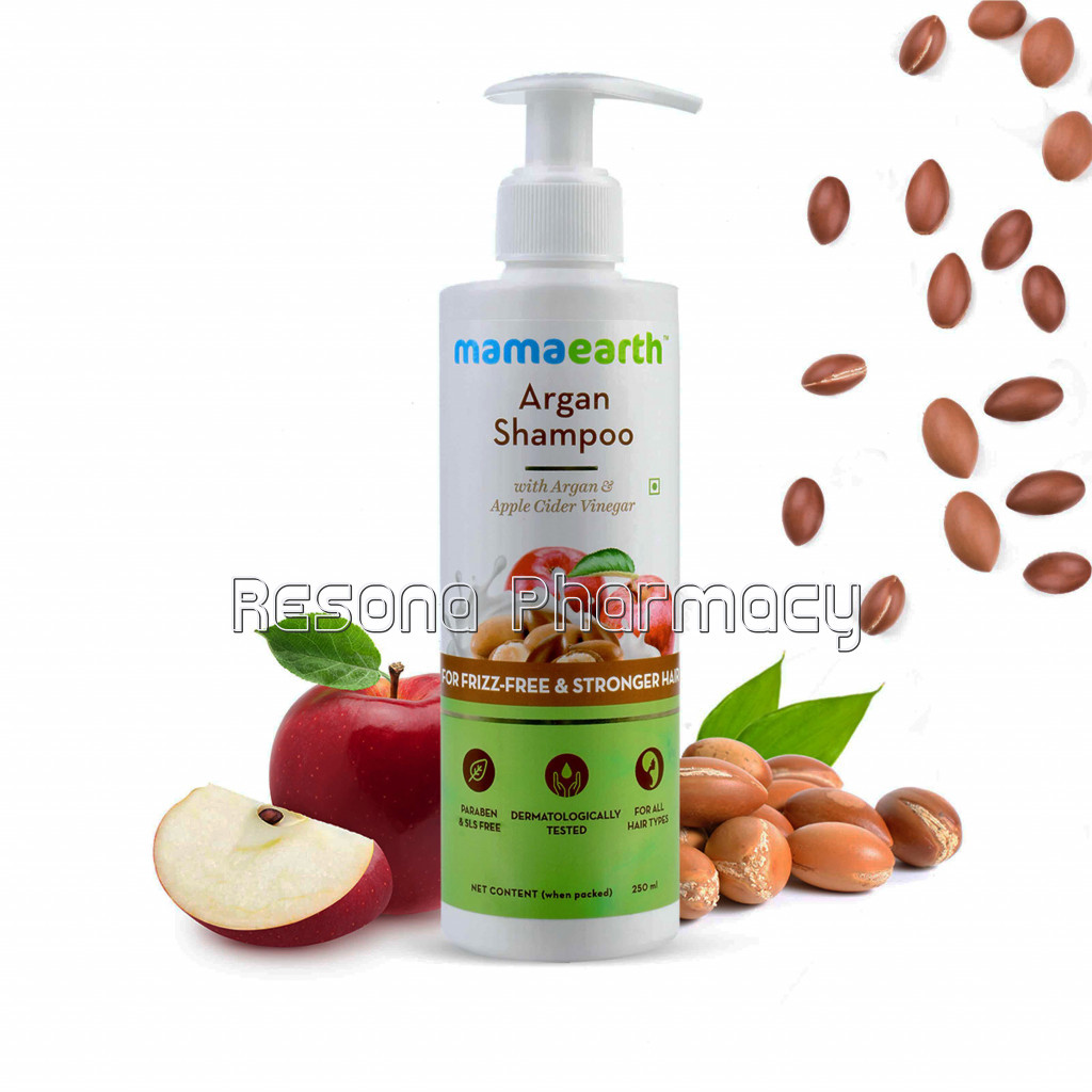 Argan Shampoo With Argan And Apple Cider Vinegar For Frizz Free And Stronger Hair   250 Ml