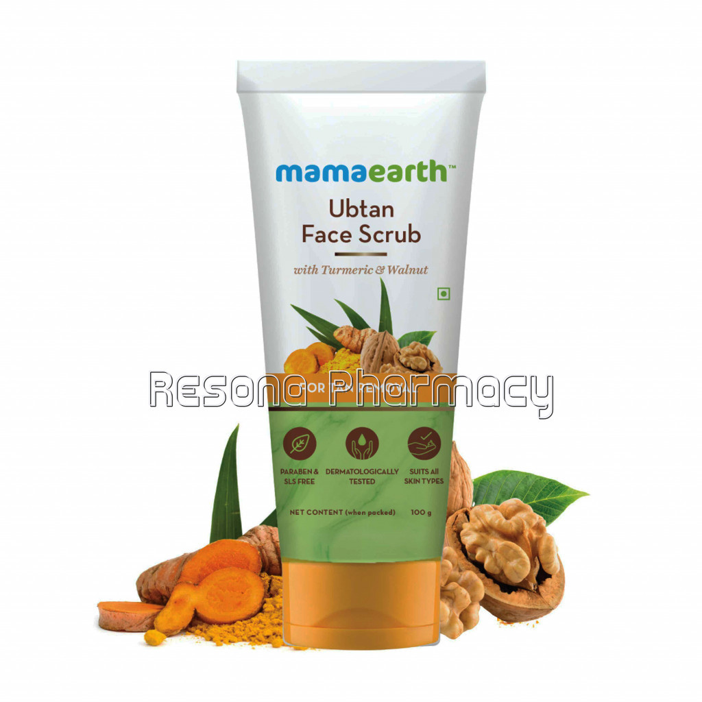 Ubtan Face Scrub With Turmeric And Walnut For Tan Removal   100Gm
