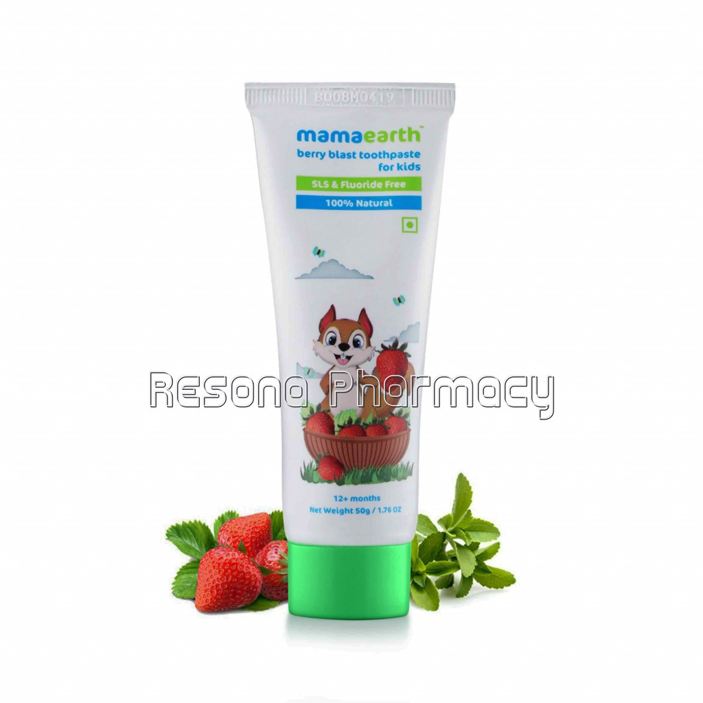 100% NaNaturalBerry Blast Toothpaste For Kids, 50Gm