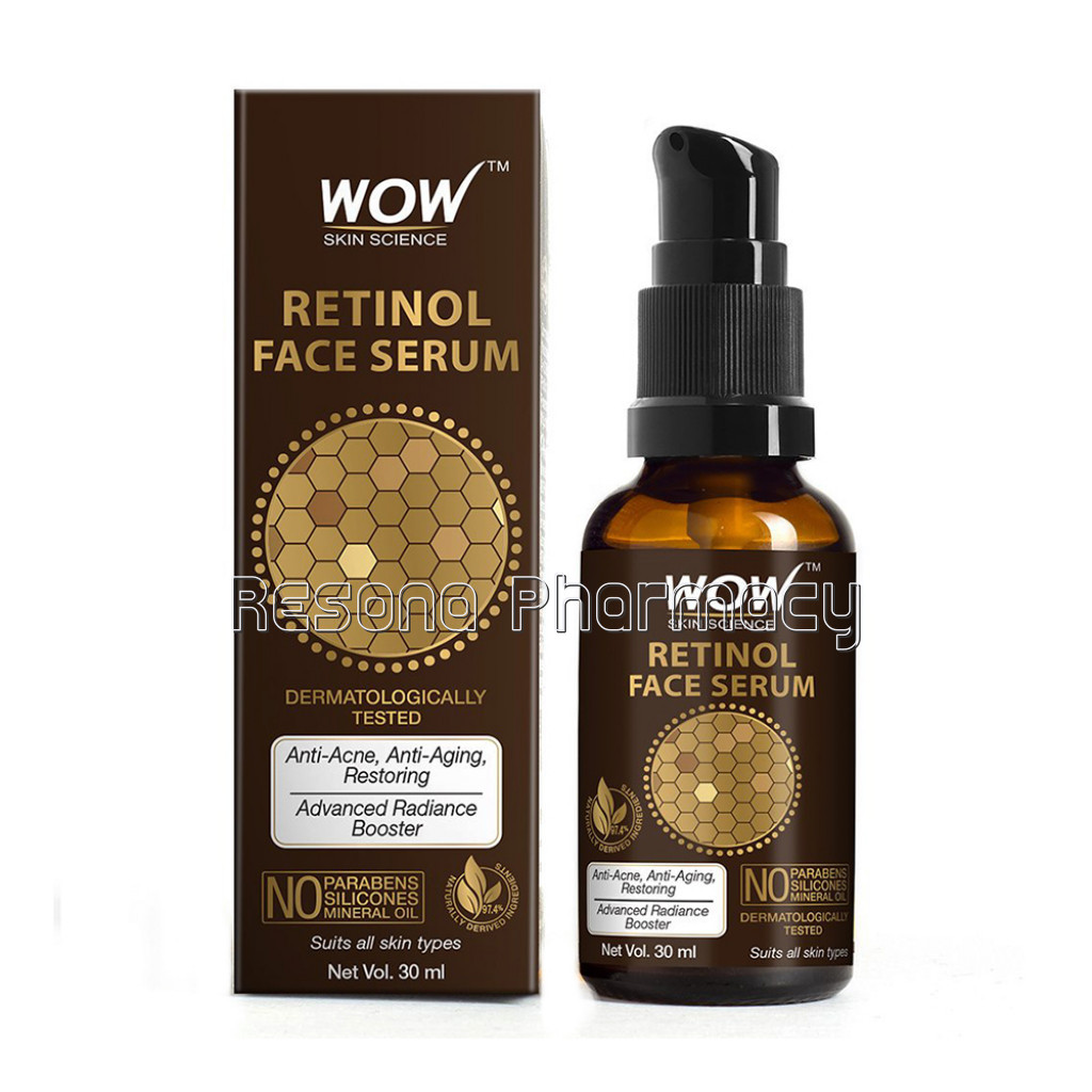 Retinol Face Serum   Oil Free   Skin Plumping, Boost Collagen, Anti Acne, Anti Aging, Restoration   No Parabens, Silicones and Mineral Oil   30 Ml