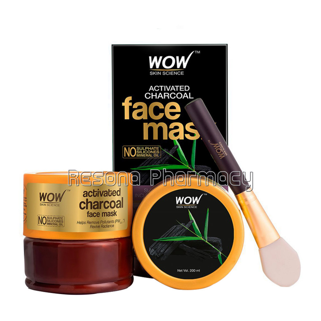 Activated Charcoal Face Mask With Pm 2.5 Anti Pollution Shield No Parabens and Mineral Oil Wash Off Face Mask   200 Ml