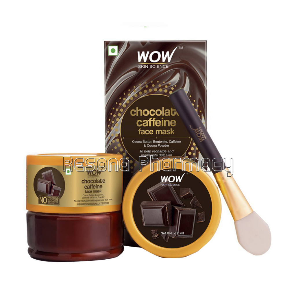 Chocolate Caffeine Face Mask For Recharging and Rejuvenating Dull Skin   No Parabens, Sulphate, Mineral Oil and Color   200 Ml