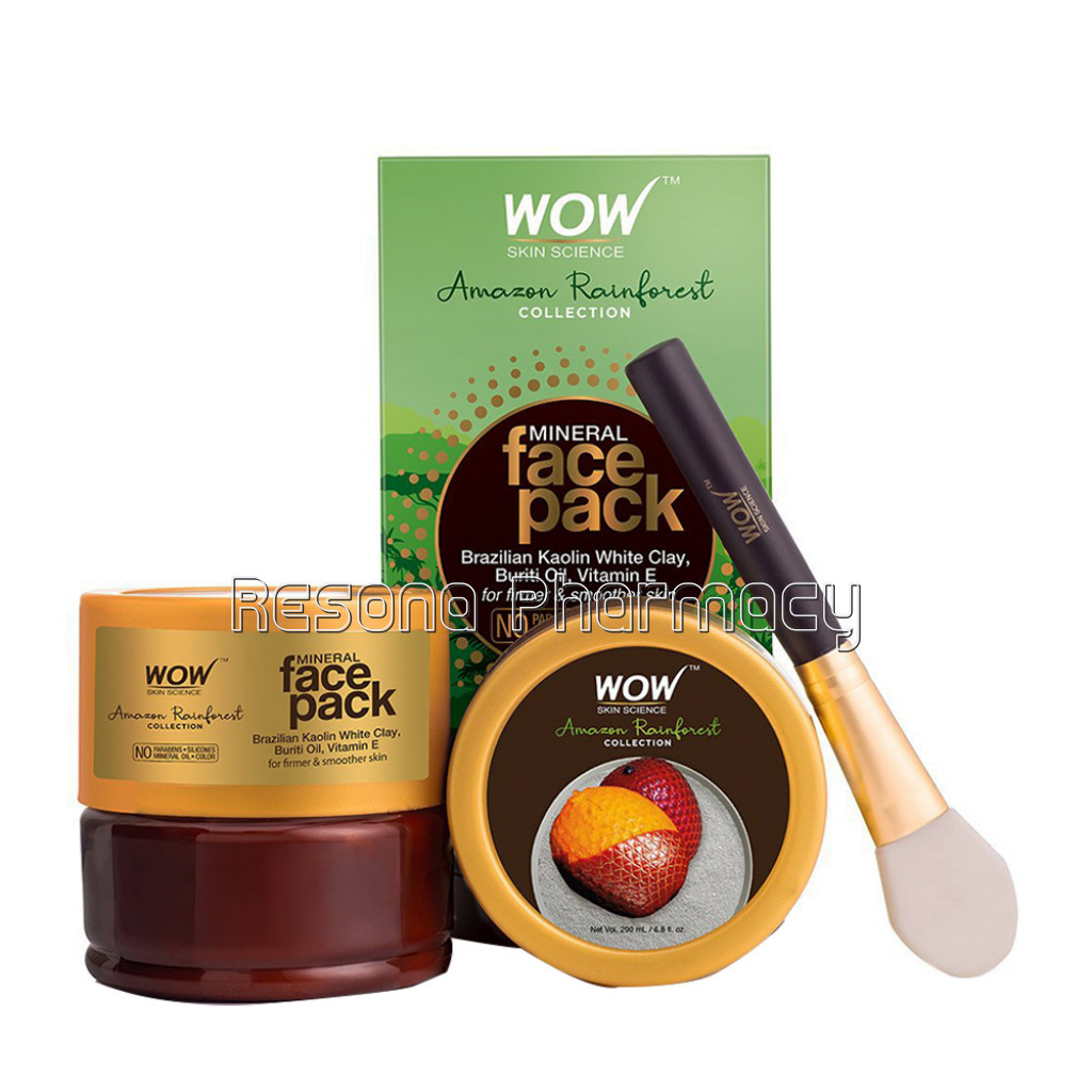 Amazon Rainforest Collection   Mineral Face Pack With Rainforest White Clay And Burti Oil   200 Ml