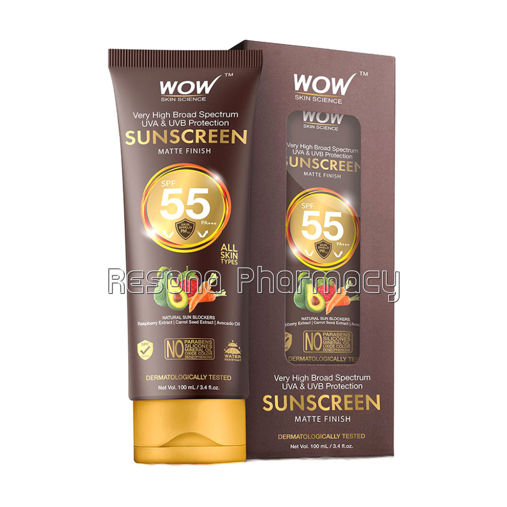 Matte Finish Sunscreen Lotion Spf 55 Paplusplus   All Skin Type Compatible   No Parabens, Silicones, Mineral Oil, Oxide, Colour, Benzophenone   100 Ml Tube