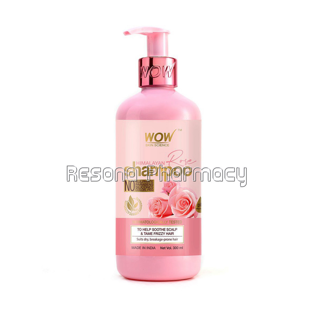 Himalayan Rose Shampoo With Rose Hydrosol, Coconut Oil, Almond Oil and Argan Oil   For Volumnising Hair, Anti Smelly Scalp   No Parabens, Sulphate, Silicones, Color and Peg   300 Ml