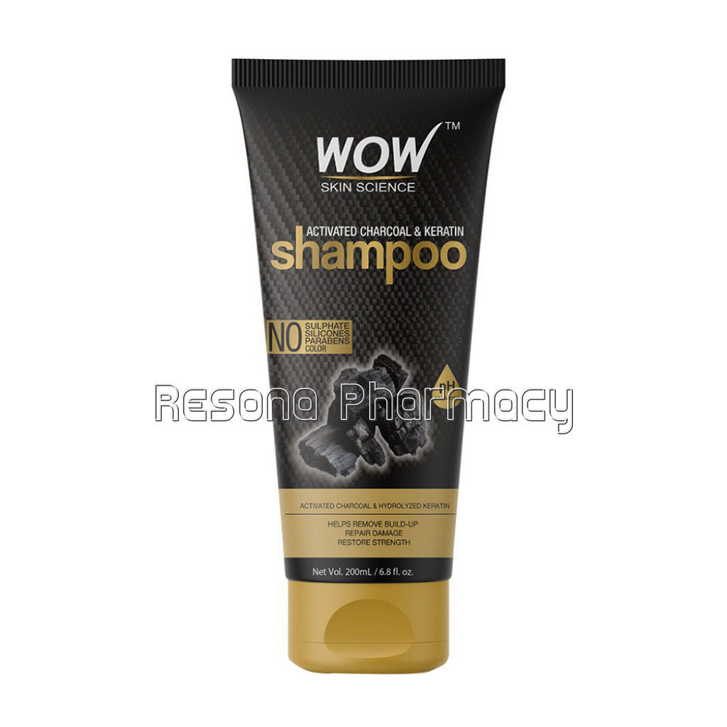 Charcoal and Keratin Shampoo   No Sulphates, Parabens, Silicones, Salt and Color   200 Ml