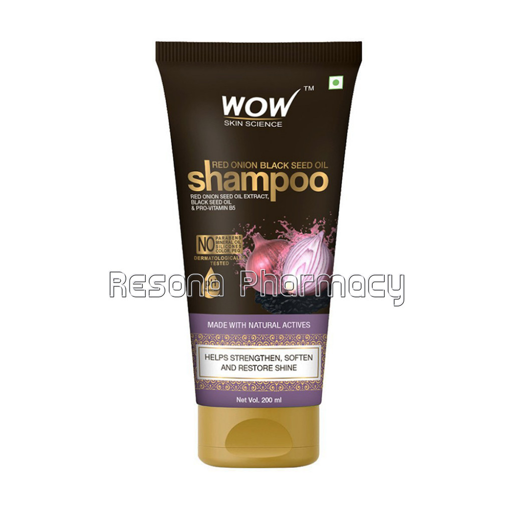 Red Onion Black Seed Oil Shampoo With Red Onion Seed Oil Extract, Black Seed Oil and Pro Vitamin B5   No Parabens, Sulphates, Silicones, Color and Peg   200 Ml