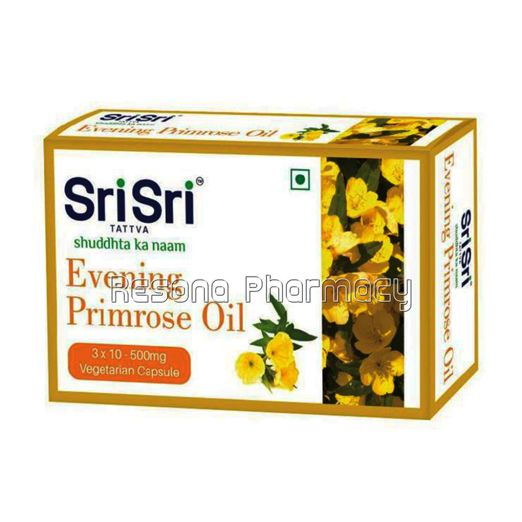 Evening Primrose Veg Oil Capsules   For Skin Allergies and Dryness, 15Gm