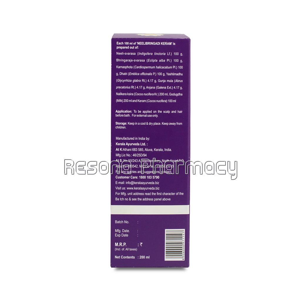Neelibringadi Keram 200 Ml