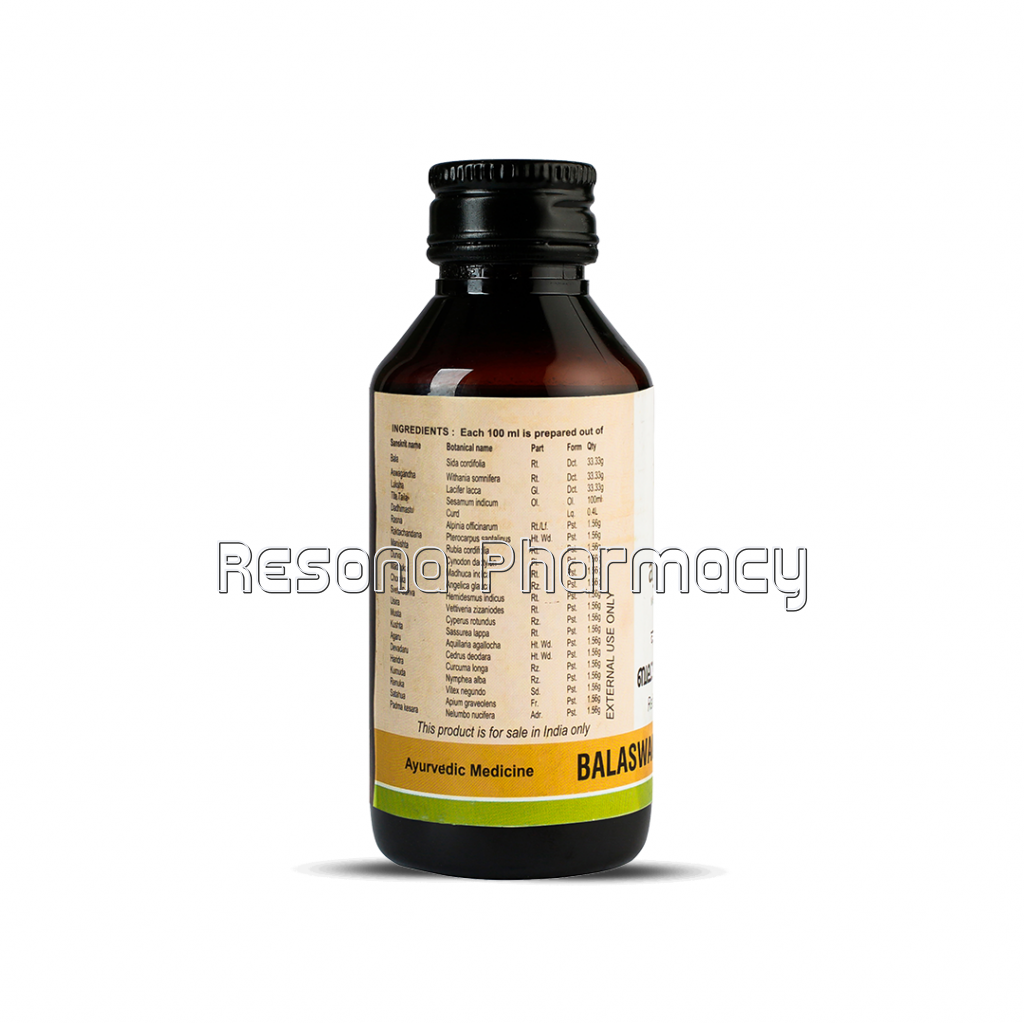 Balaswagandhadi Thailam 100 Ml
