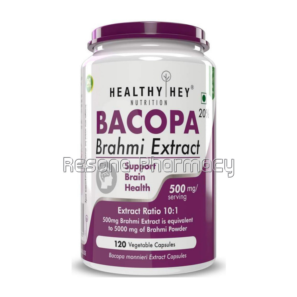 Brahmi   Bacopa Monnieri  500 Mg   Support Memory And Brain Health   120 Veg Capsules