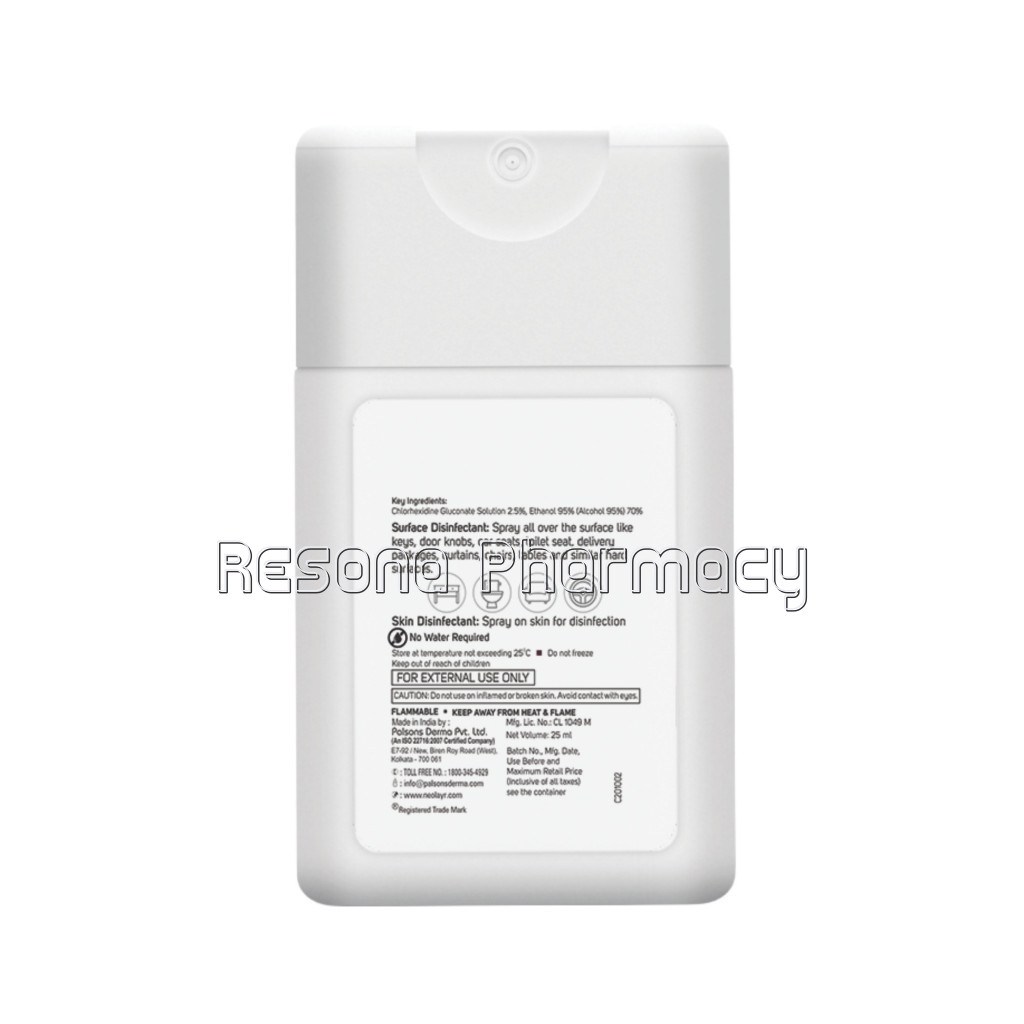 Neolayr Cg 2 In 1 Disinfectant Spray 25Ml