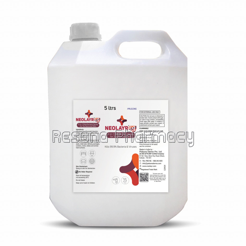 Neolayr Cg 2 In 1 Disinfectant Spray 5Liter