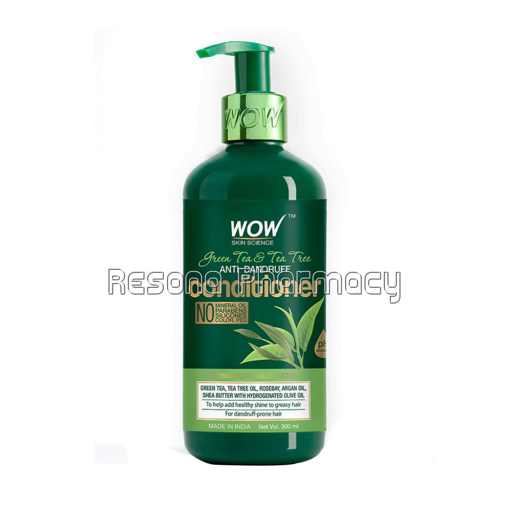 Green Tea and Tea Tree Anti Dandruff Conditioner   No Mineral Oil, Parabens, Silicones, Color and Peg   300 Ml