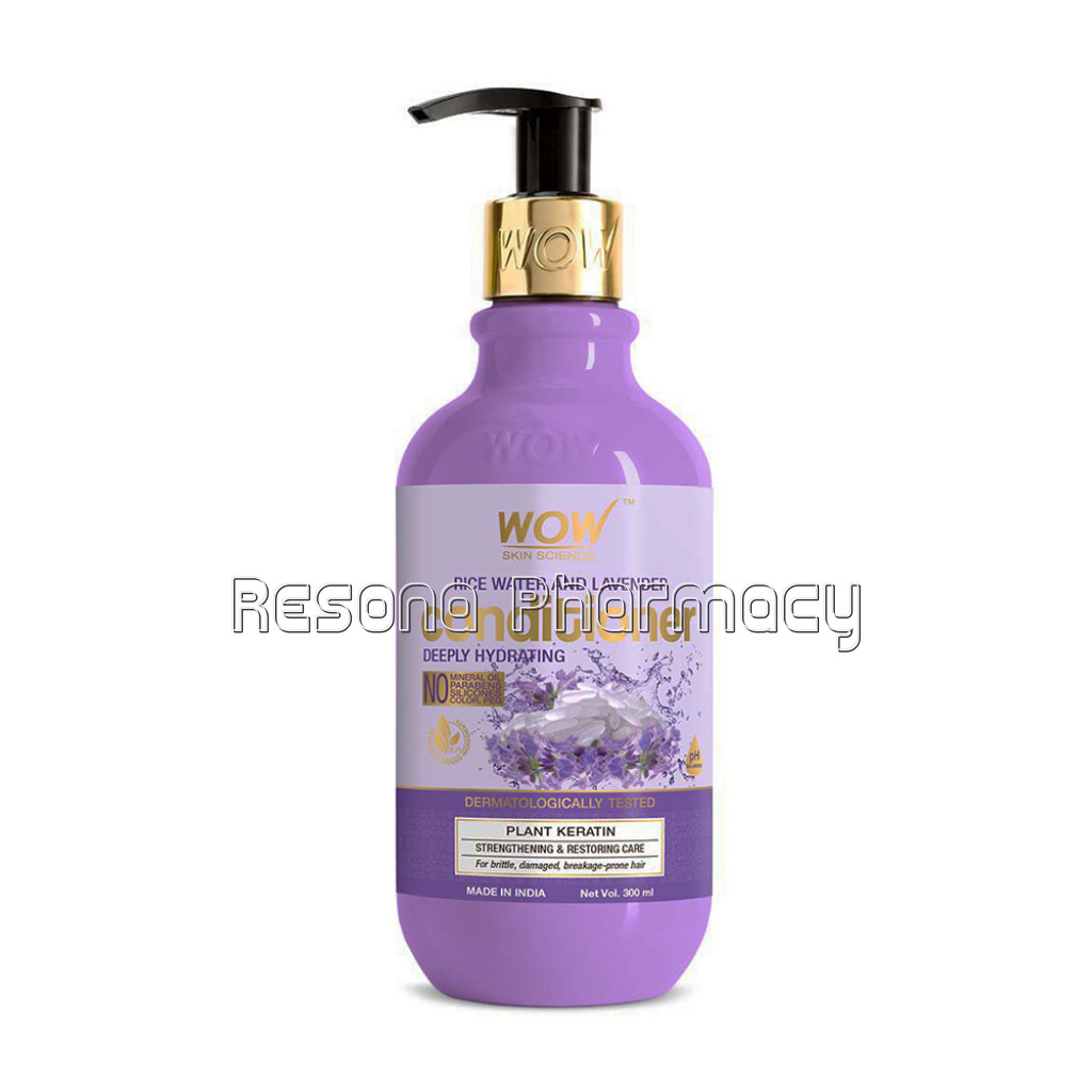 Rice Water Conditioner With Rice Water, Rice Keratin and Lavender Oil For Damaged, Dry And Frizzy Hair   No Mineral Oil, Parabens, Silicones, Synthetic Color, Peg   300Ml