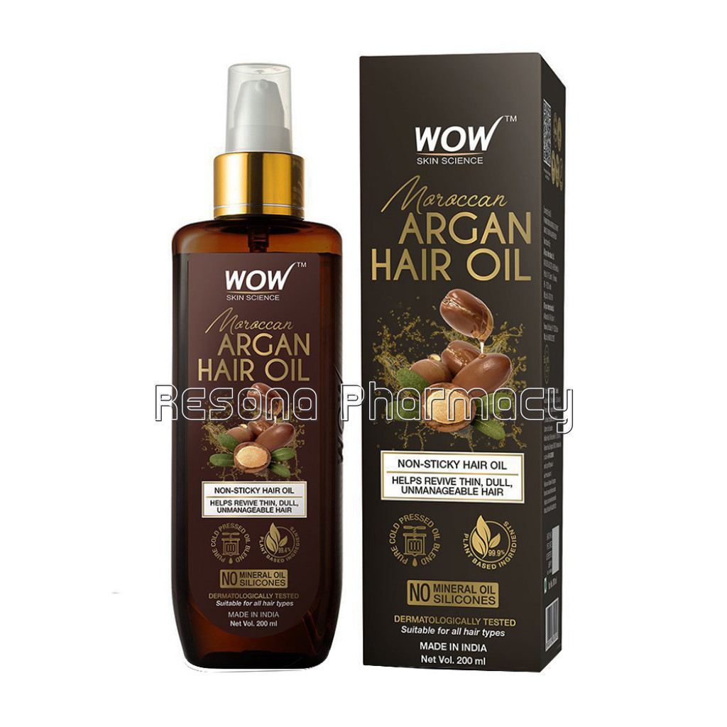 Cold Pressed Moroccan Argan Hair Oil   No Mineral Oil and Silicones   200 Ml