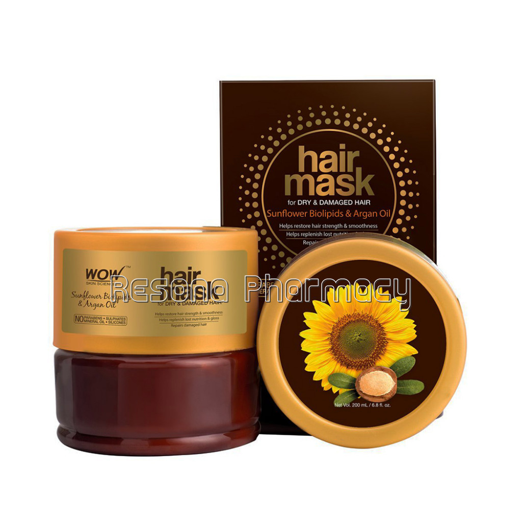 Sunflower Biolipids and Argan Oil Hair Mask For Dry and Damaged Hair   200 Ml