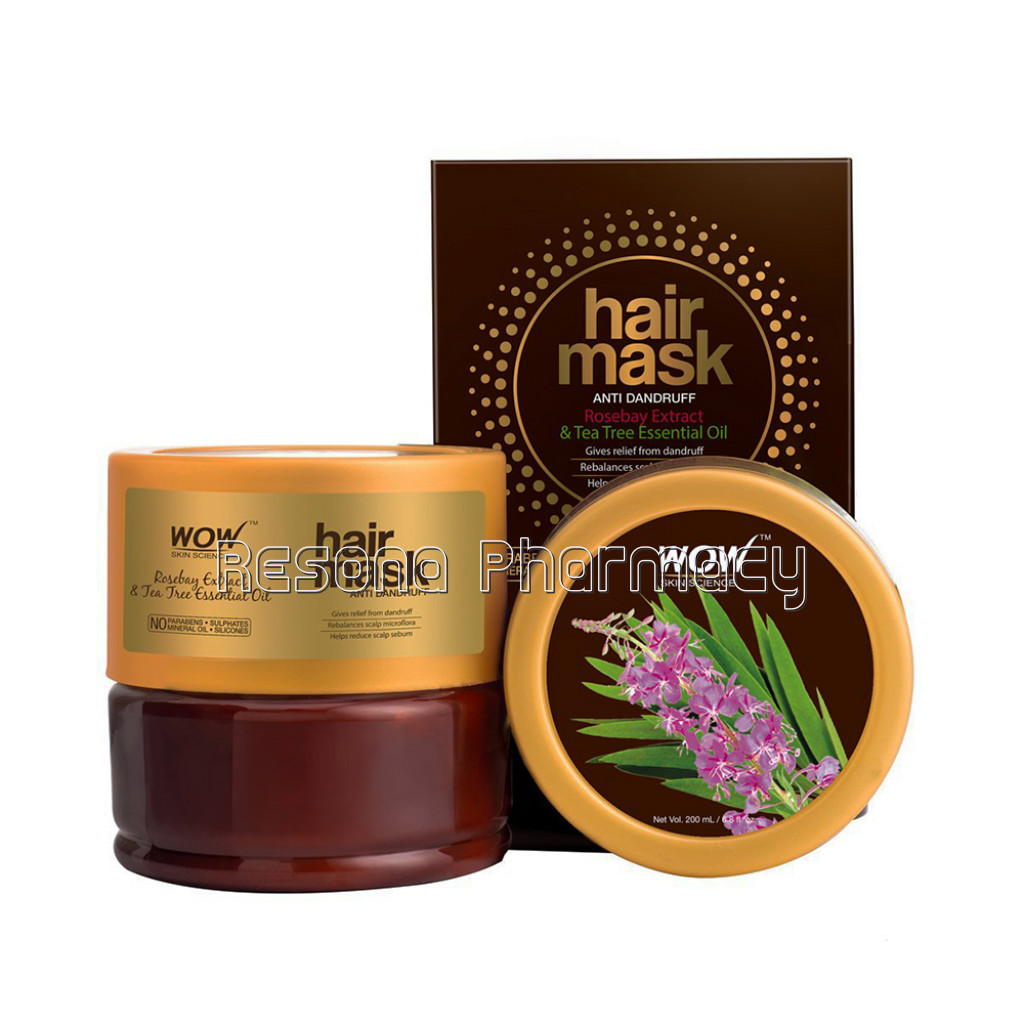 Anti Dandruff Hair Mask With Rosebay Extract and Tea Tree Essential Oil   200 Ml