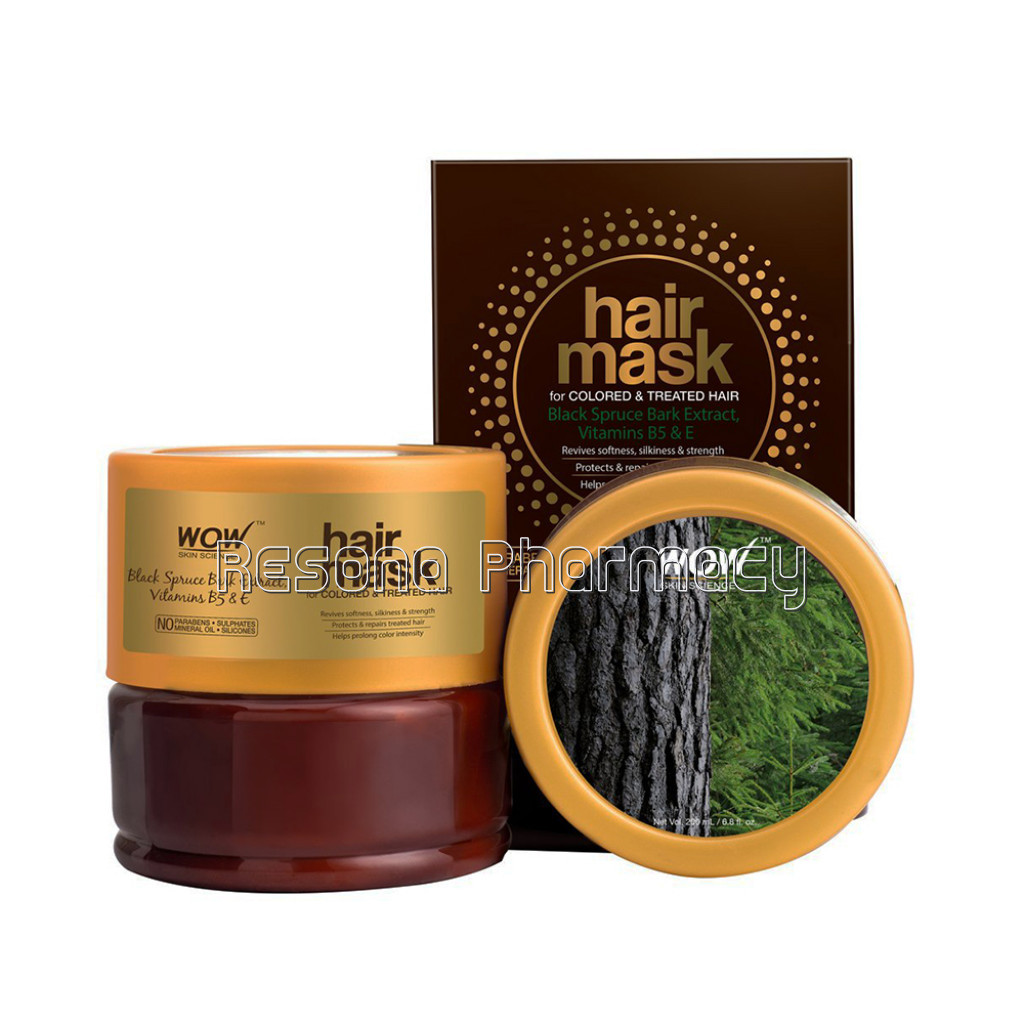 Black Spruce Bark Extract, Vitamin B5 and E Hair Mask For Colored and Treated Hair   200 Ml