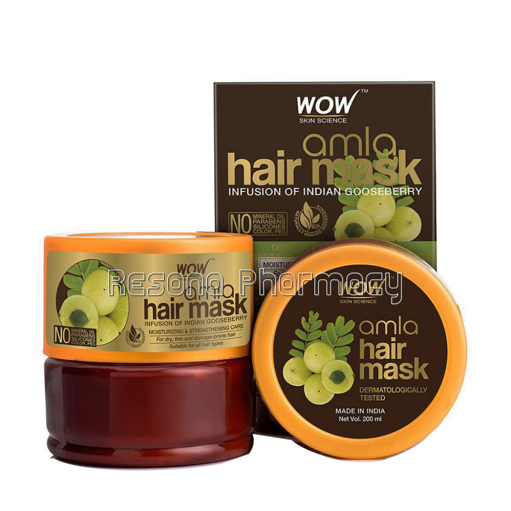 Amla Hair Mask For Weak Hair   No Mineral Oil, Parabens, Silicones, Synthetic Color and Peg   200Ml