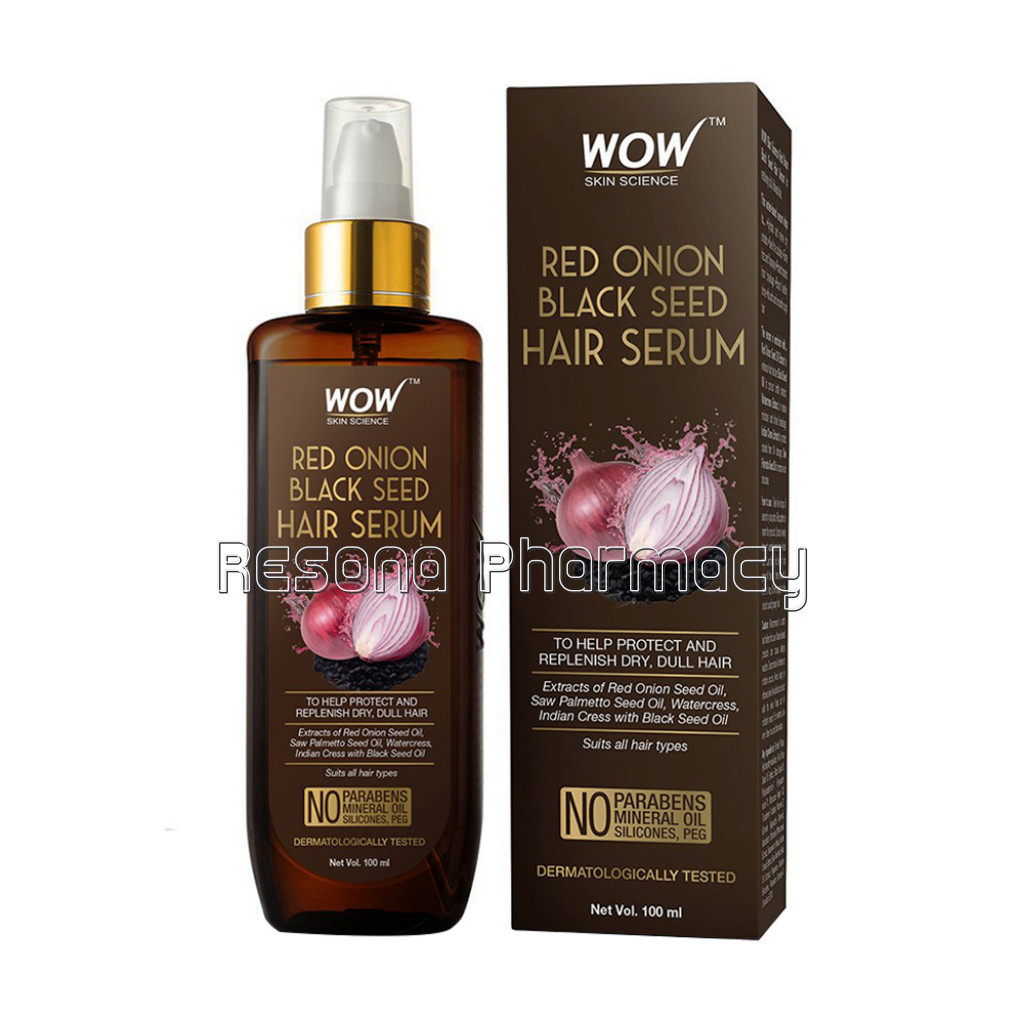Red Onion Black Seed Hair Serum   With Red Onion Seed Oil Extract, Watercress   Non Sticky   For Frizz Control and Replenishing Dry, Dull Hair   No Parabens, Silicones and Peg   100 Ml