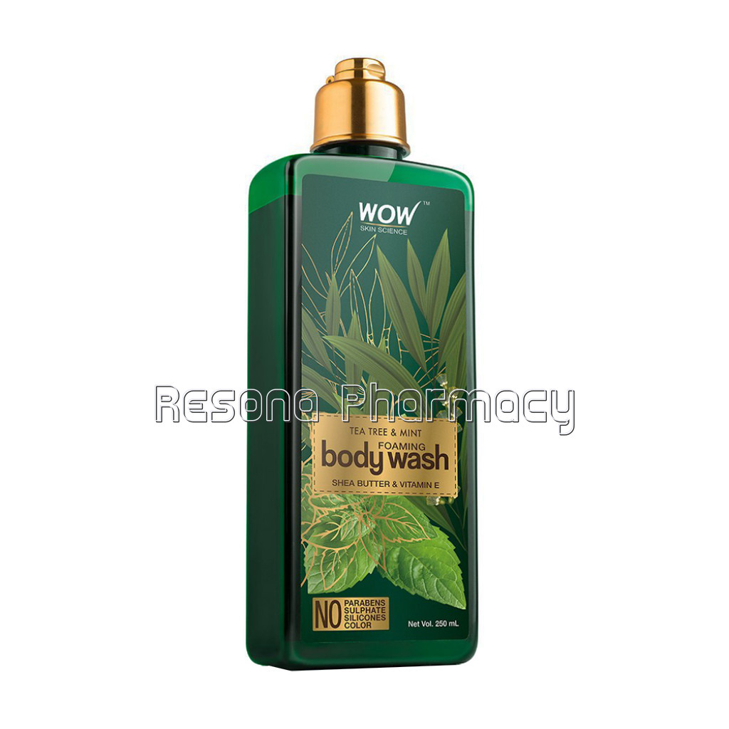 Tea Tree and Mint Foaming Body Wash   No Parabens, Sulphate, Silicones and Color   250 Ml