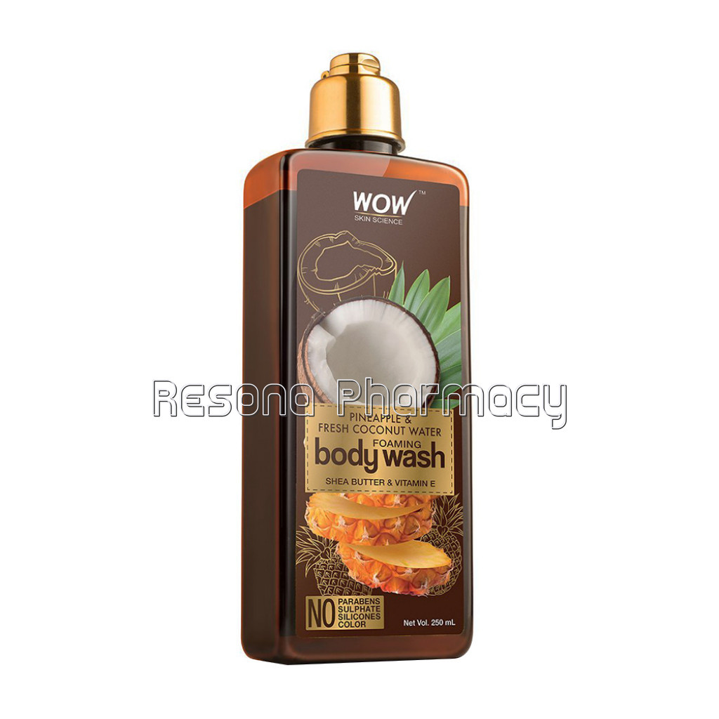 Pineapple and Fresh Coconut Water Foaming Body Wash   No Parabens, Sulphate, Silicones and Color   250 Ml