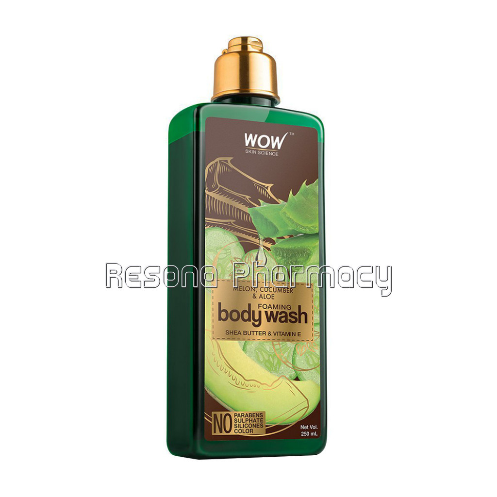 Melon, Cucumber and Aloe Foaming Body Wash   No Parabens, Sulphate, Silicones and Color   250 Ml
