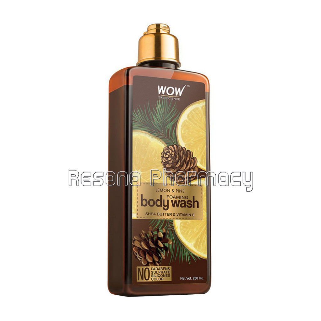 Lemon and Pine Foaming Body Wash   No Parabens, Sulphate, Silicones and Color   250 Ml