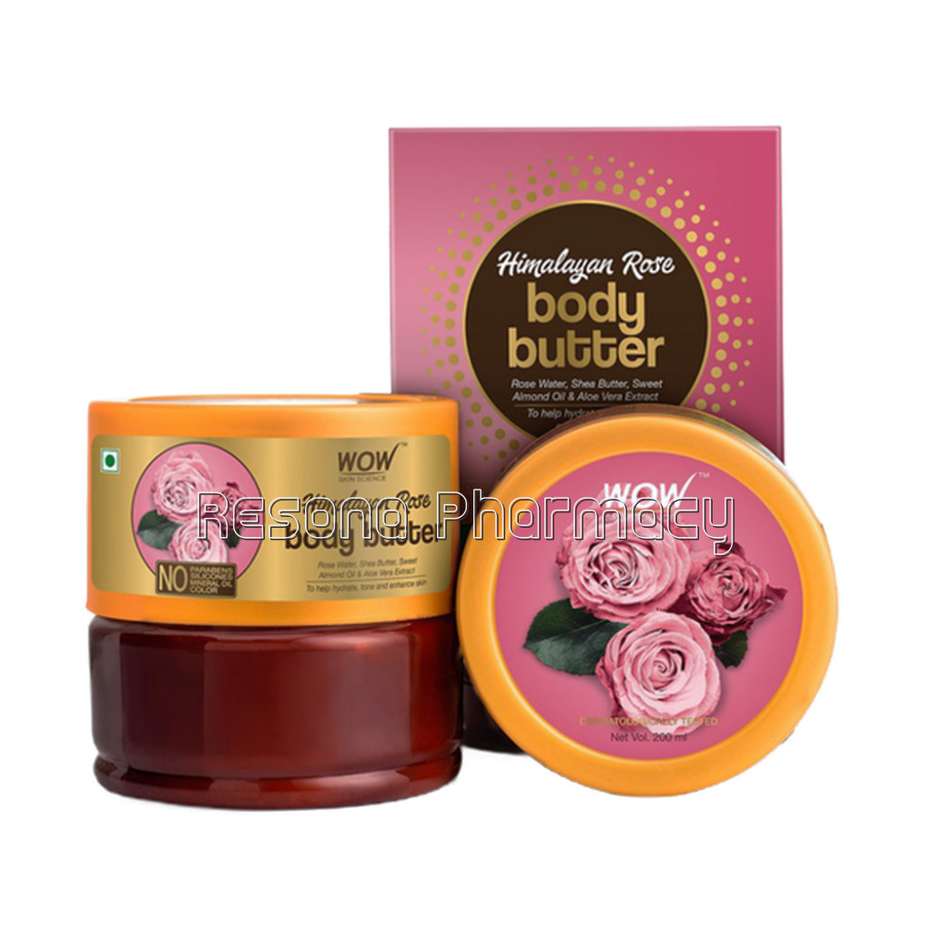 Himalayan Rose Body Butter   No Parabens, Silicones, Mineral Oil and Color   200 Ml
