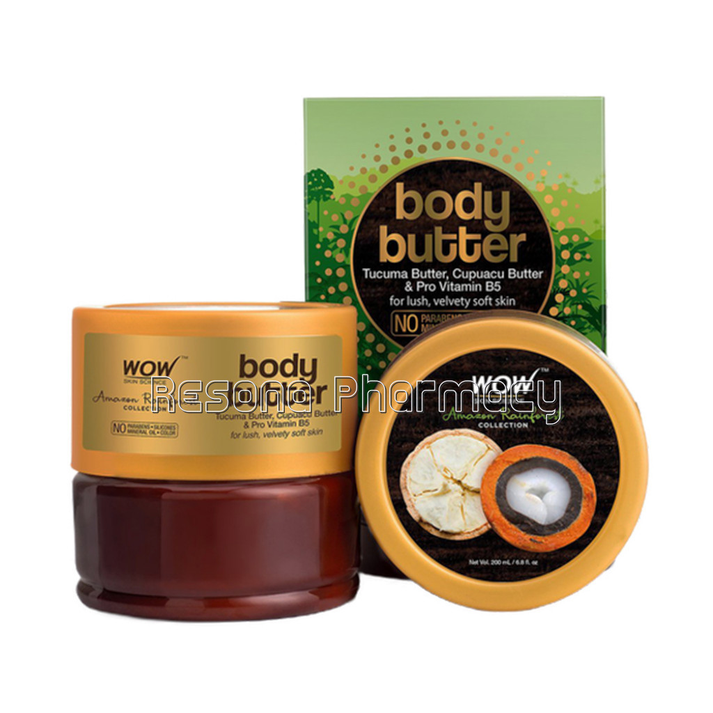 Amazon Rainforest Collection Body Butter With Tucuma And Cupuacu Butter   No Paraben, Mineral Oil, Silicones And Color   200 Ml