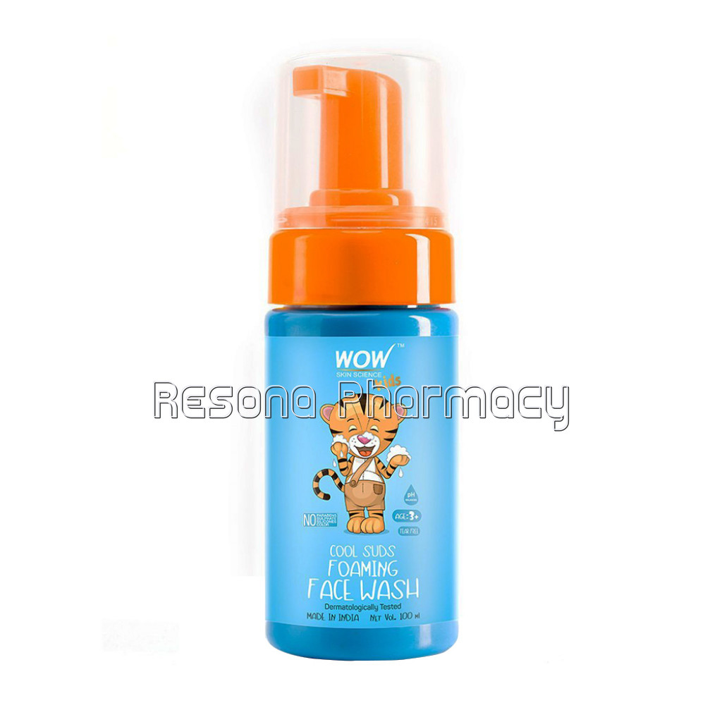 Cool Suds Foaming Face Wash With Aloe Barbadensis Leaf and Calendula Flower Extract   Tear Free   No Parabens, Sulphates, Silicones and Color   100 Ml