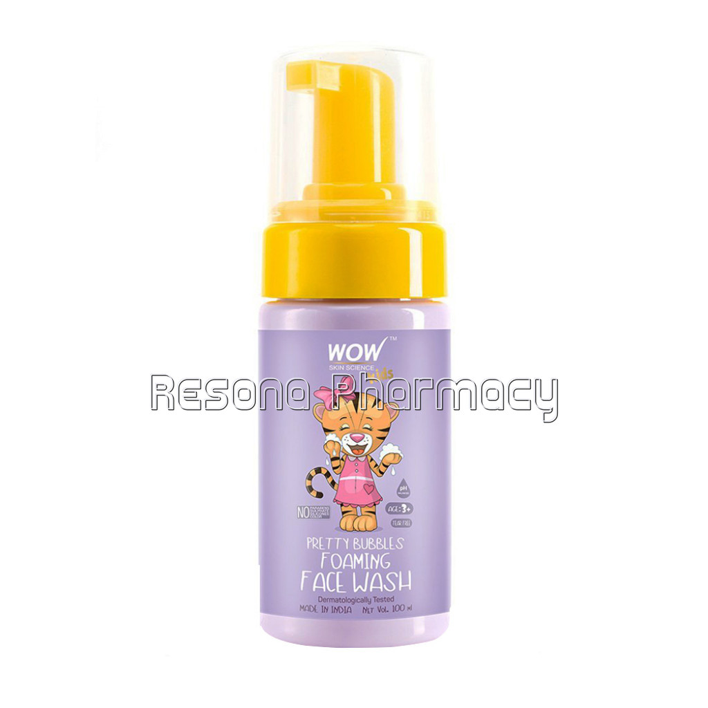 Pretty Bubbles Foaming Face Wash With Aloe Barbadensis Leaf and Calendula Flower Extract   Tear Free   No Parabens, Sulphates, Silicones and Color   100 Ml