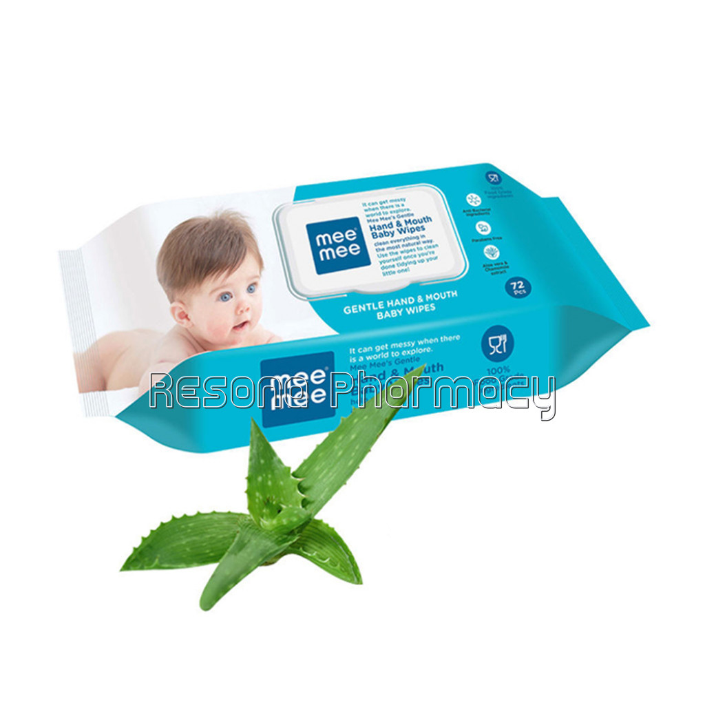 Mee Mee Gentle Hand And Mouth Baby Wipes (72 Pcs)