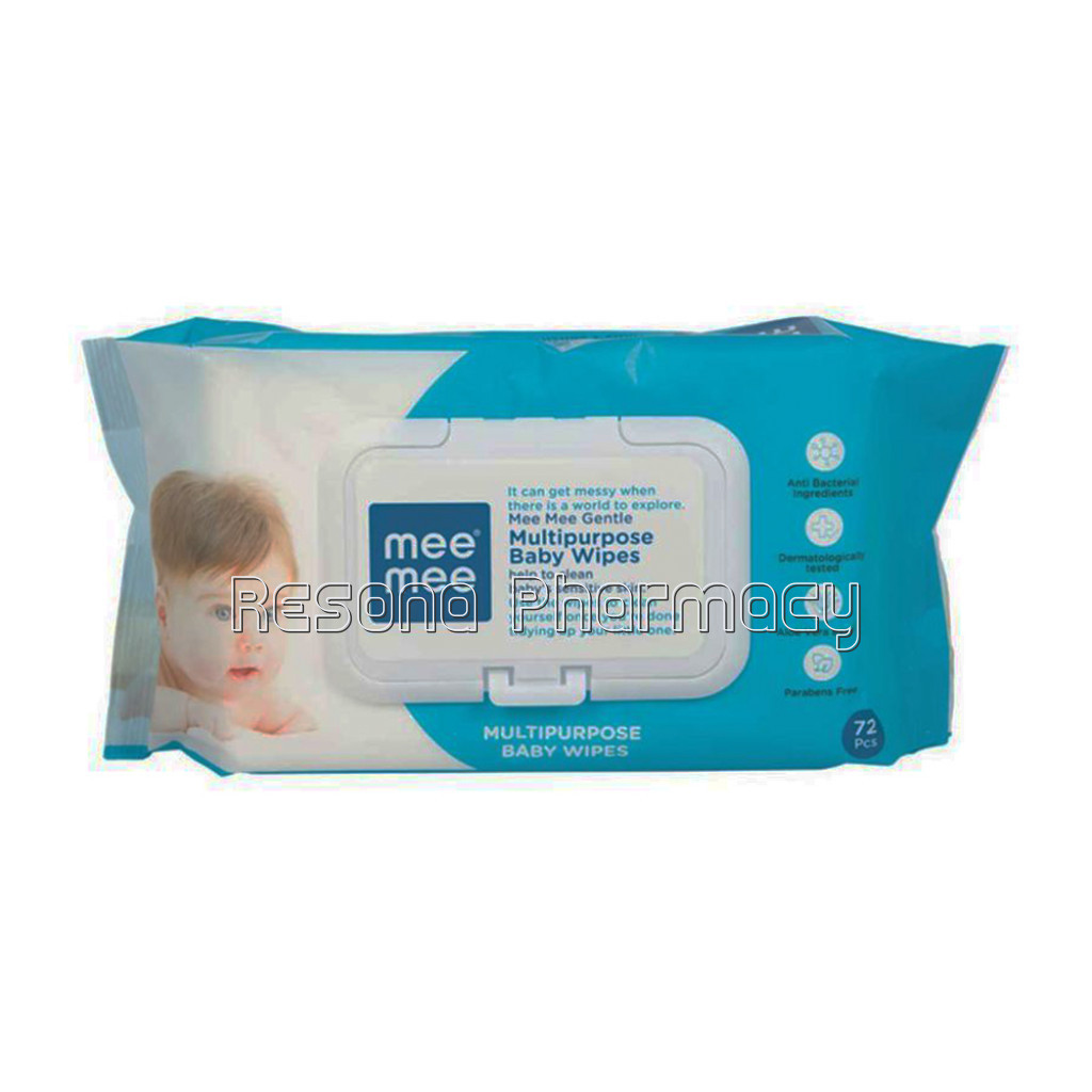 Mee Mee Baby Wipes (Gentle Multipurpose, 72 Pieces (Single Pack))