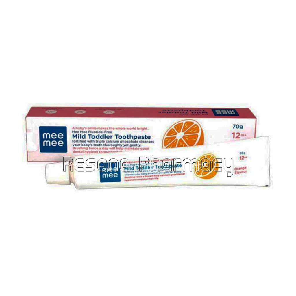 Mee Mee Fluoride Free Orange Flavor Toothpaste, 70Gm