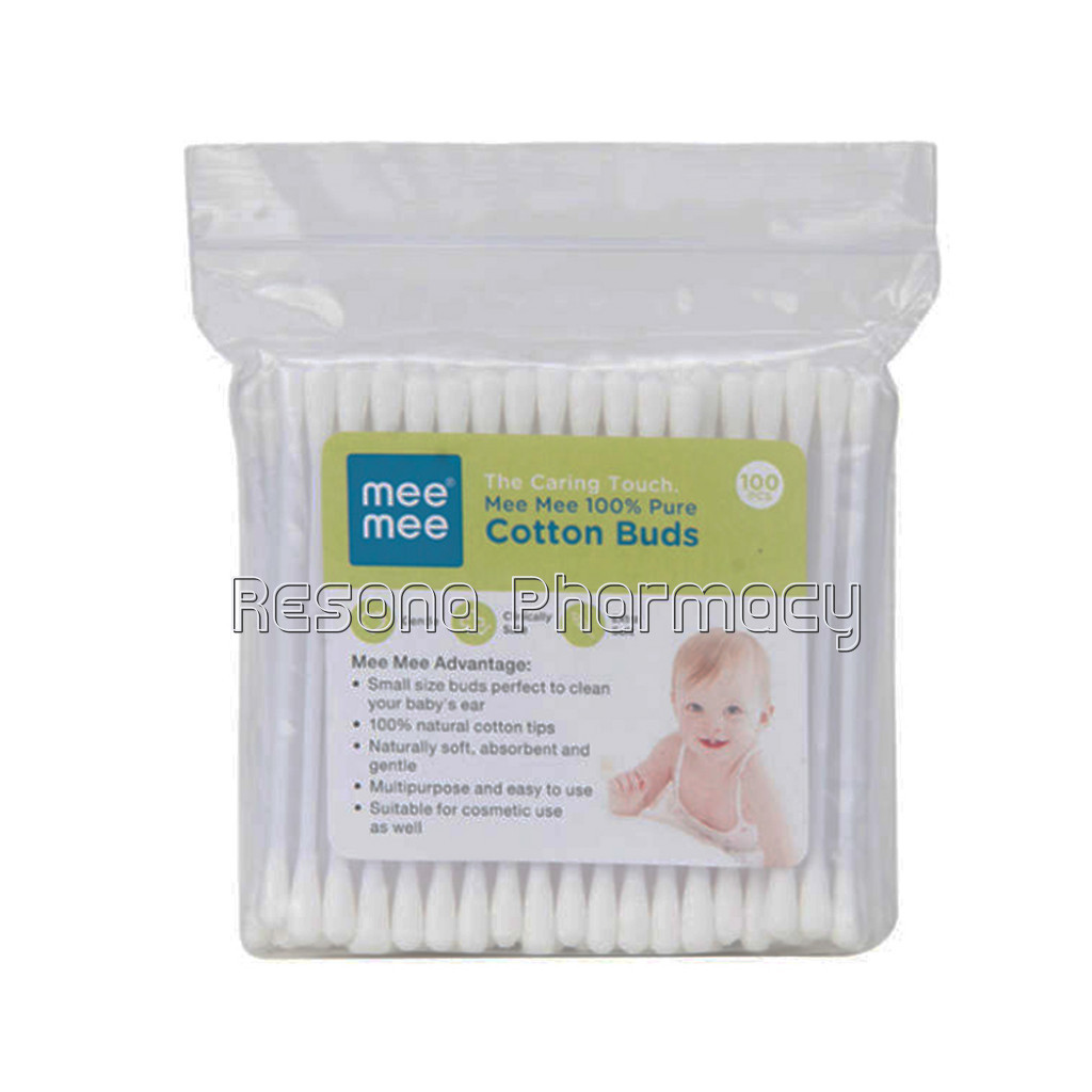 Mee Mee Cotton Buds (White, 100 Pieces Per Pack)