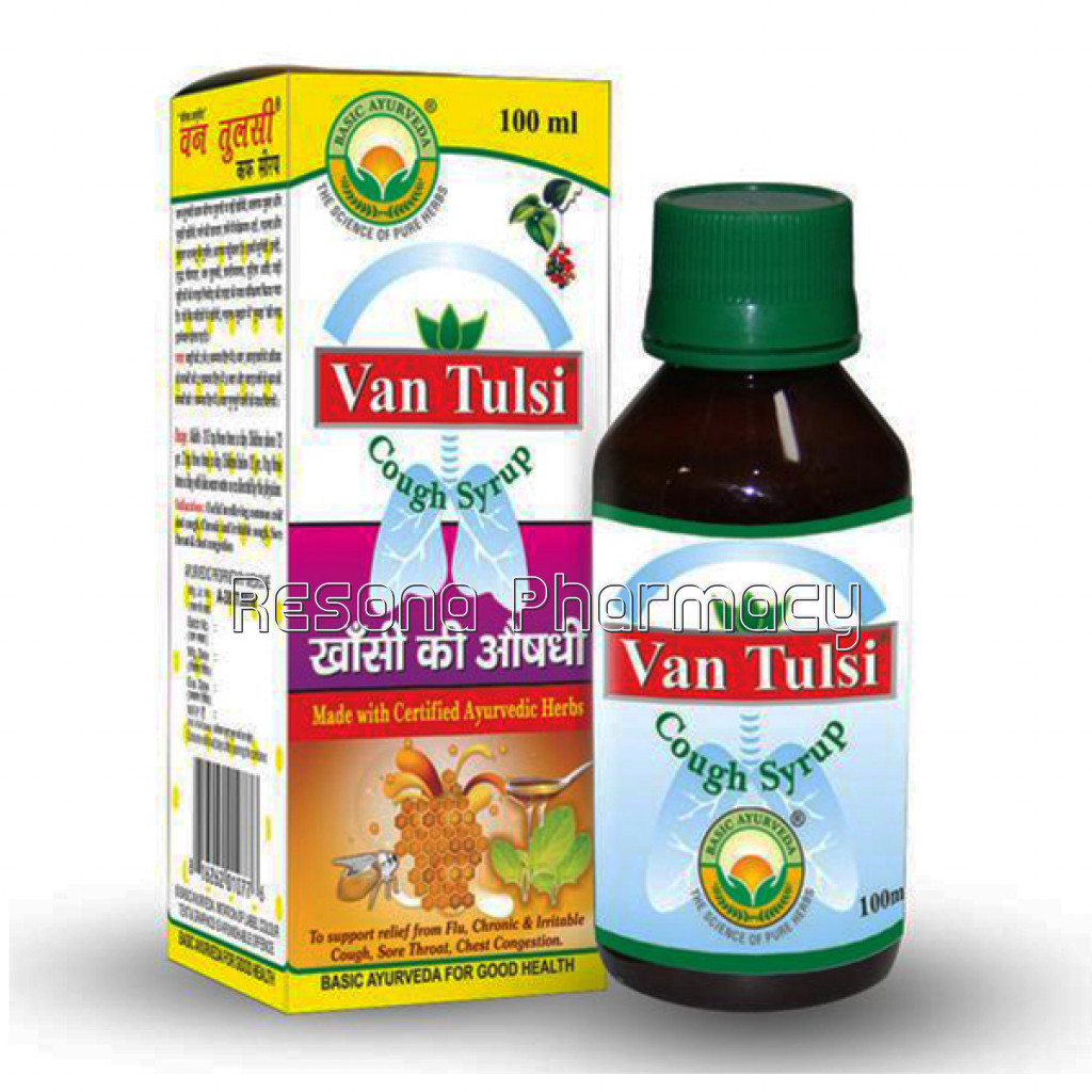 Basic Ayurveda Van Tulsi Cough Syrup 100 Ml