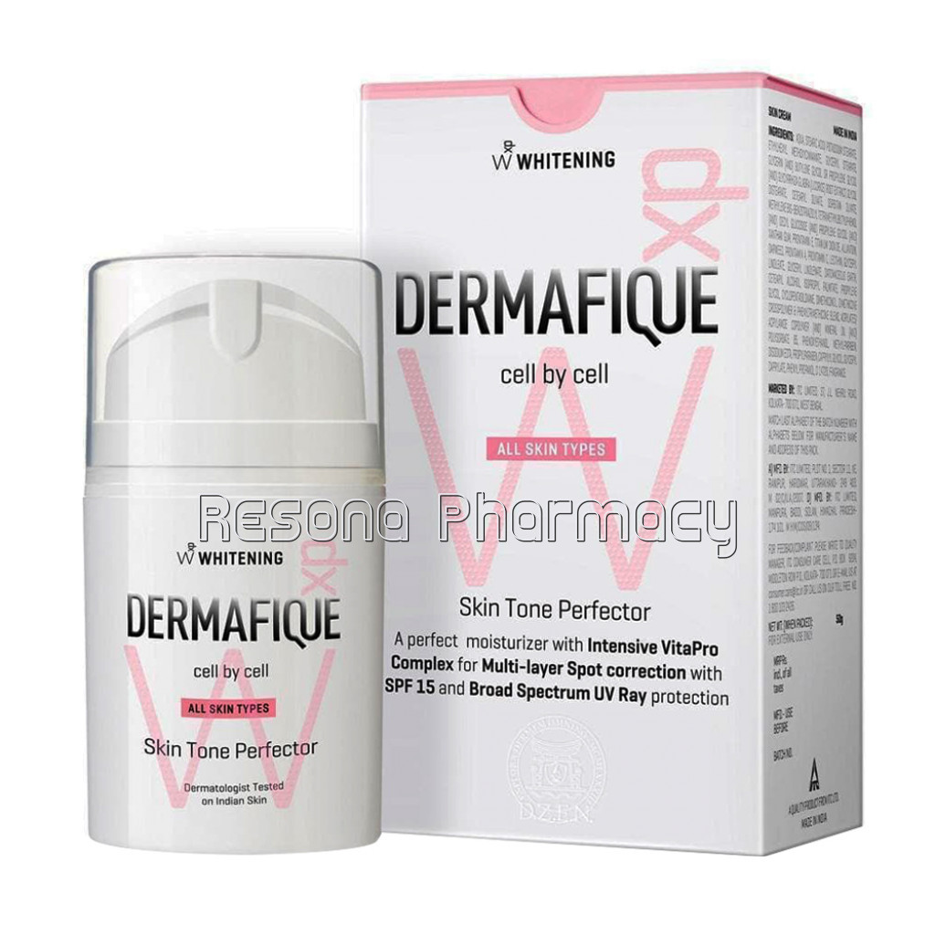 Dermafique Skin Tone Perfector, White, 50Gm