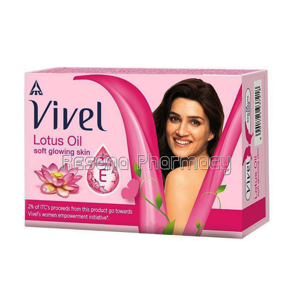 Vivel Lotus Oil Soap, Soft Glowing Skin With Vitamin E 100Gm