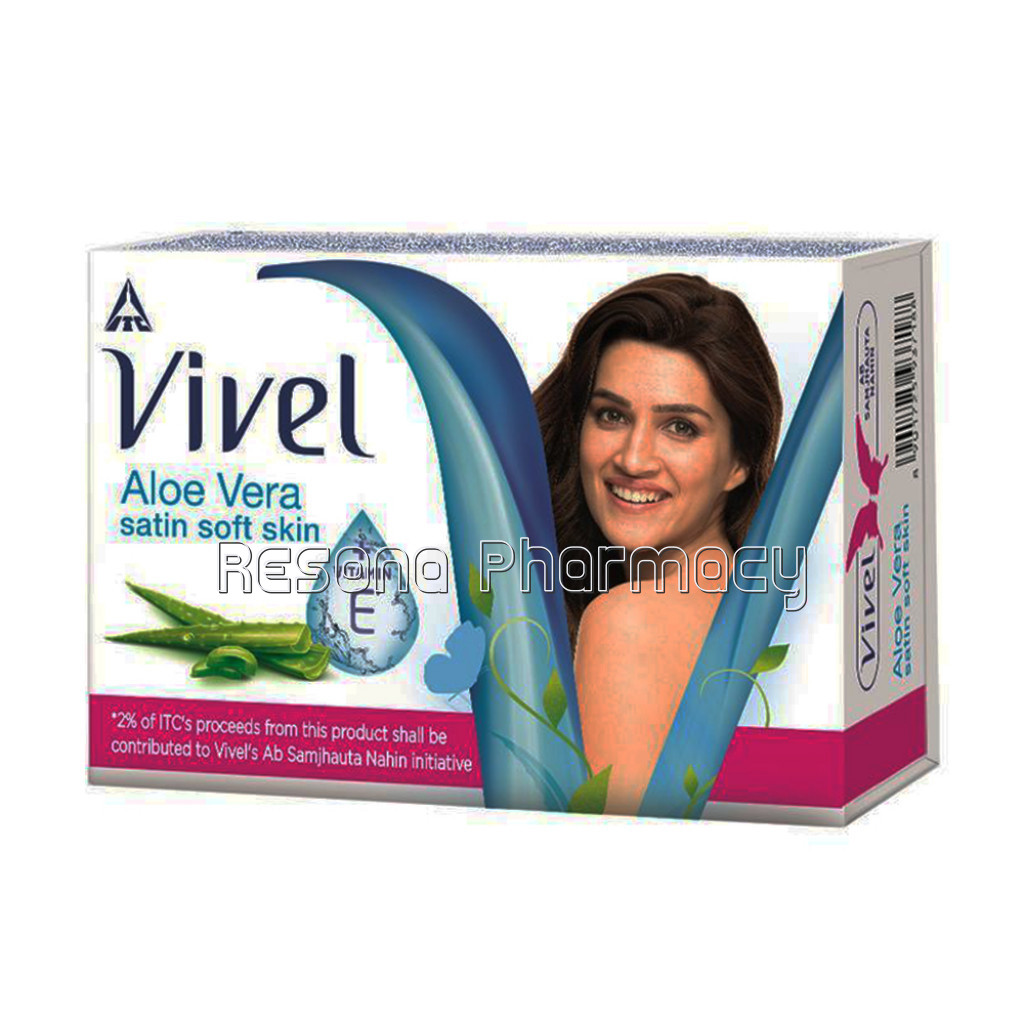 Vivel Aloe Vera Soap, Satin Soft Skin Vitamin E 100Gm