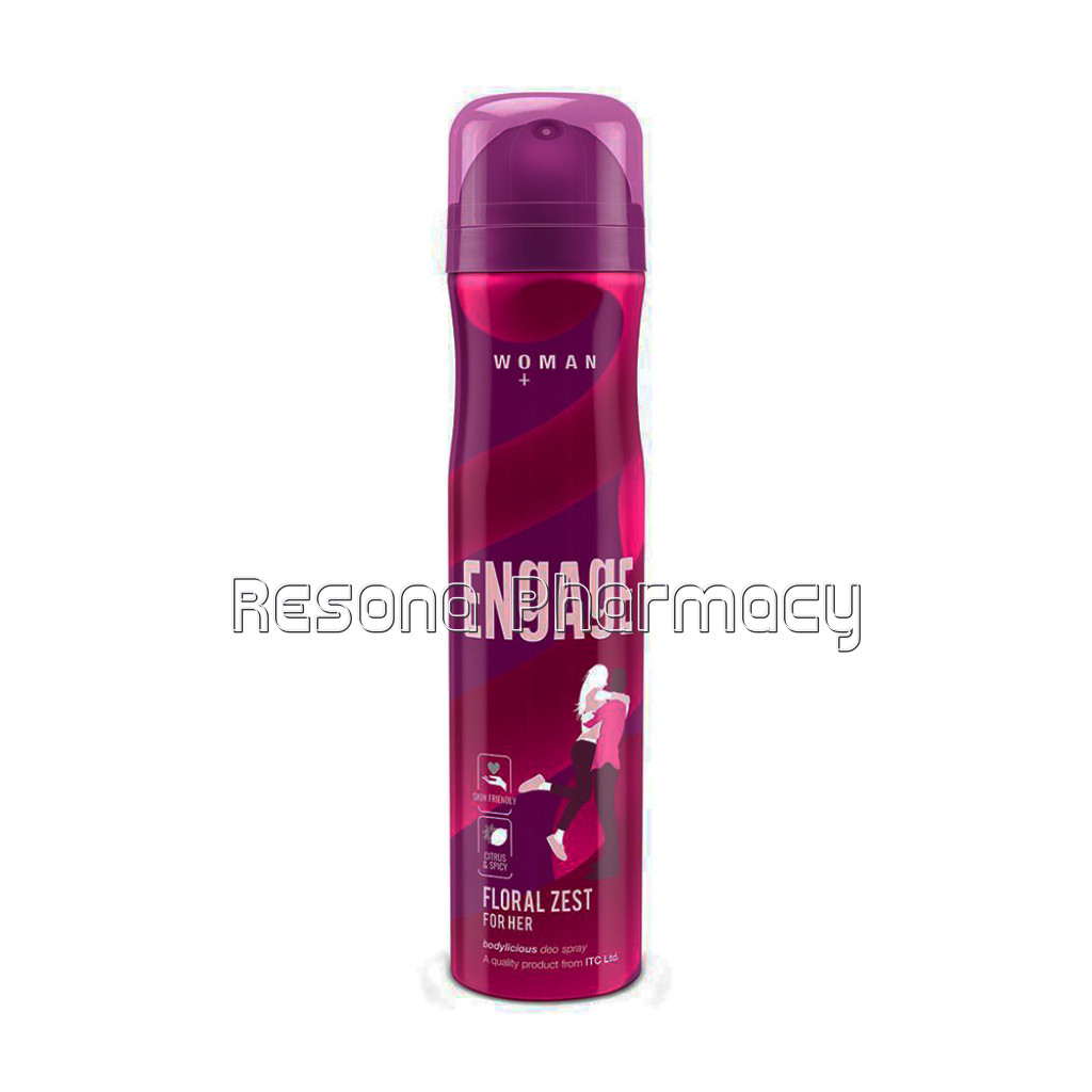 Engage Floral Zest Deodorant For Women, Citrus And Floral, Skin Friendly, 150Ml