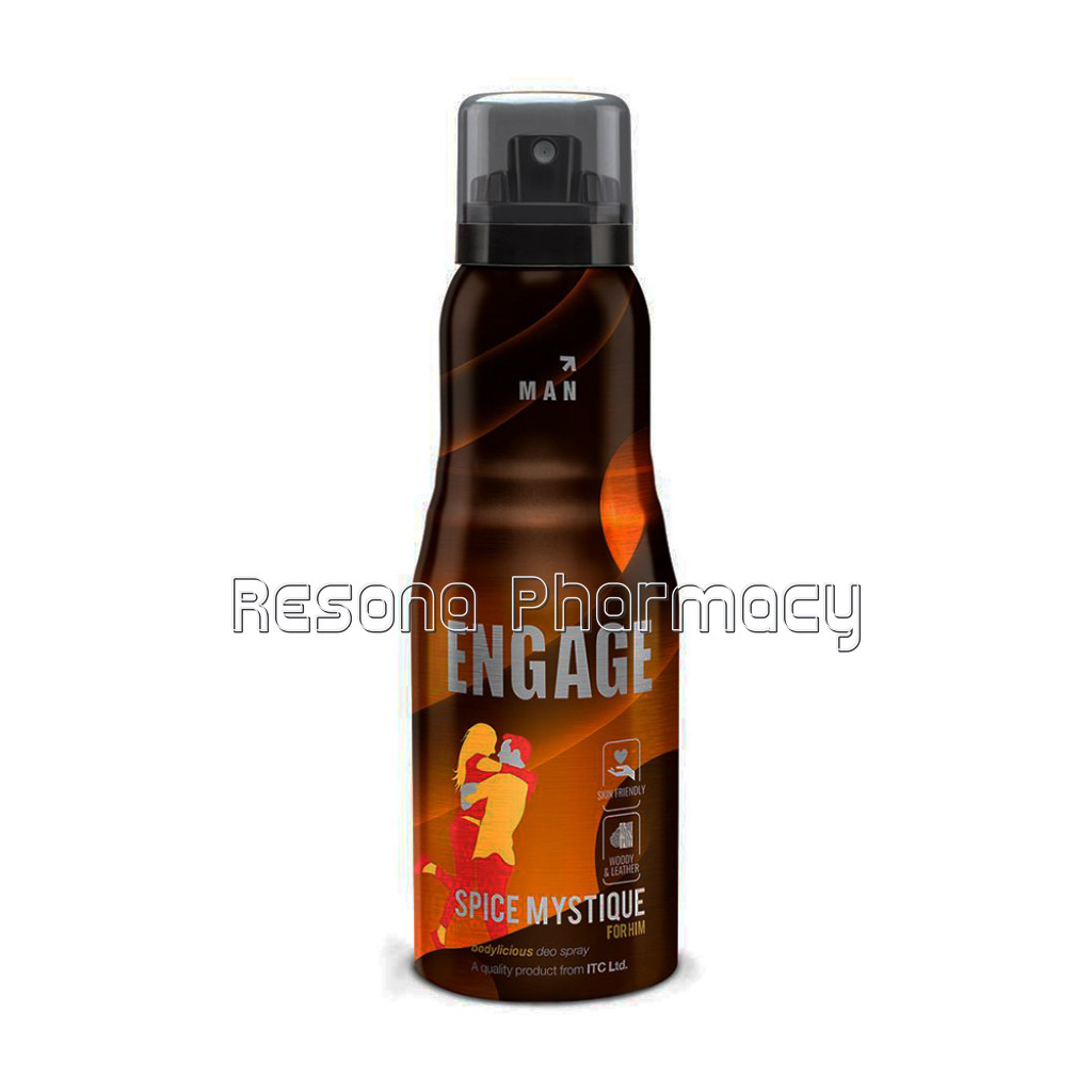 Engage Spice Mystique Deodorant For Men, Woody And Leather, Skin Friendly, 150Ml