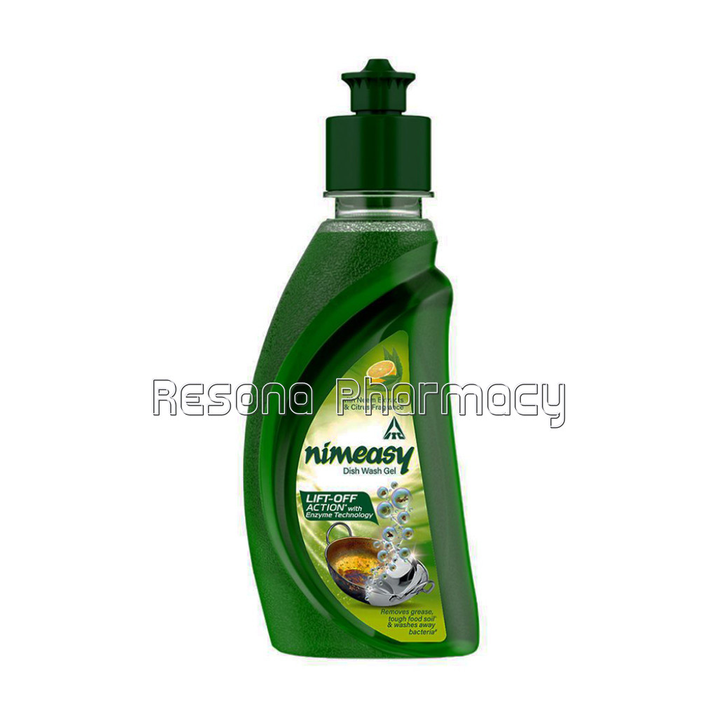 Nimeasy Dishwash Liquid Gel 250Ml, Kitchen Utensil Cleaner, Lift Off Action With Enzyme Technology